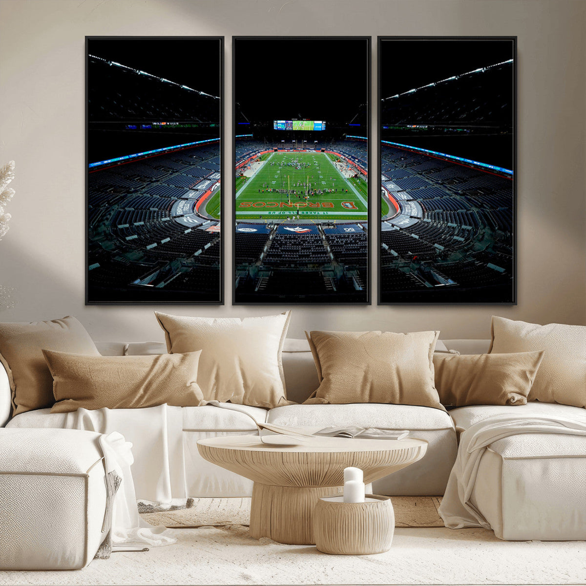 Denver Broncos Football Team Print Canvas- Denver Empower