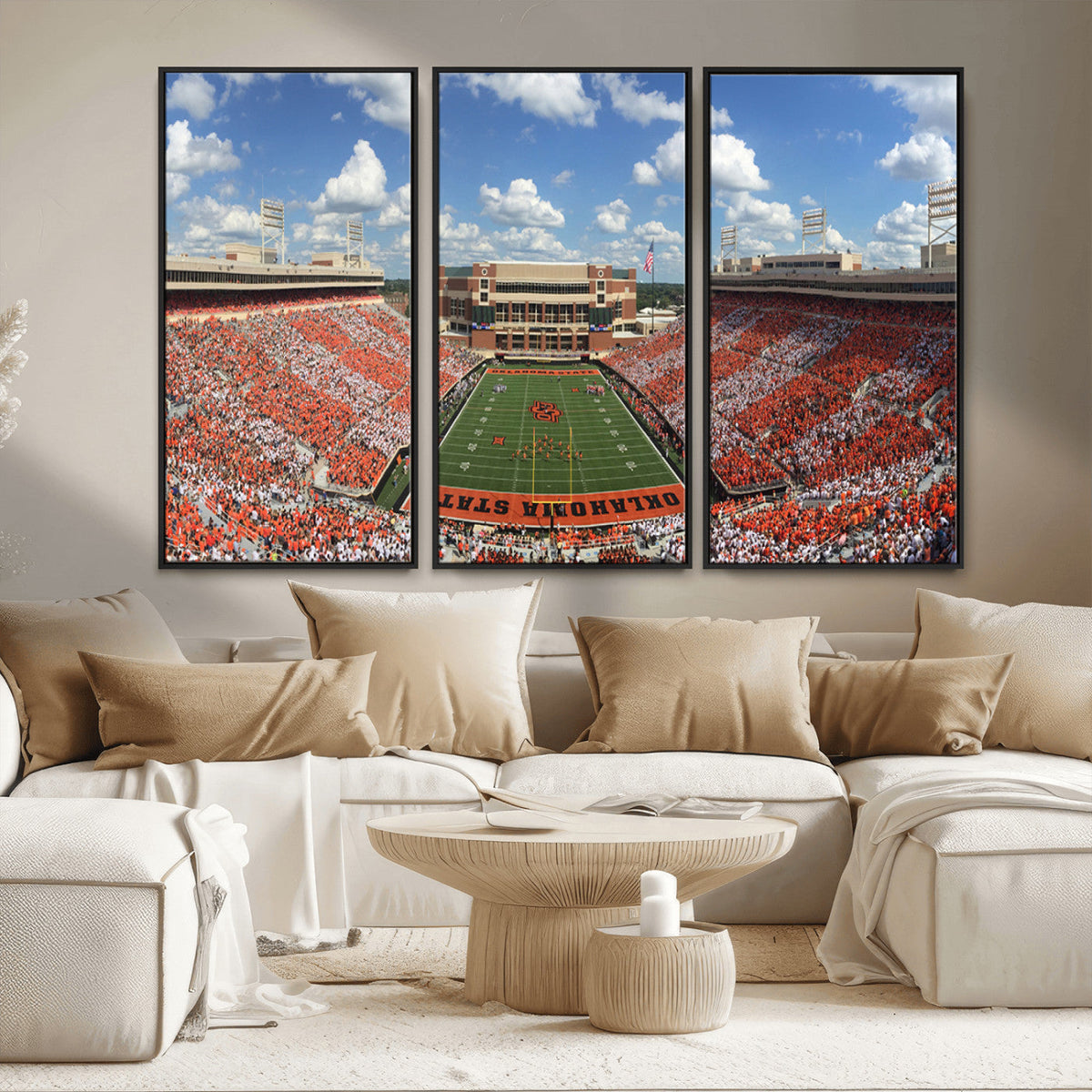 Oklahoma State Cowboys Football Team Print - Stillwater