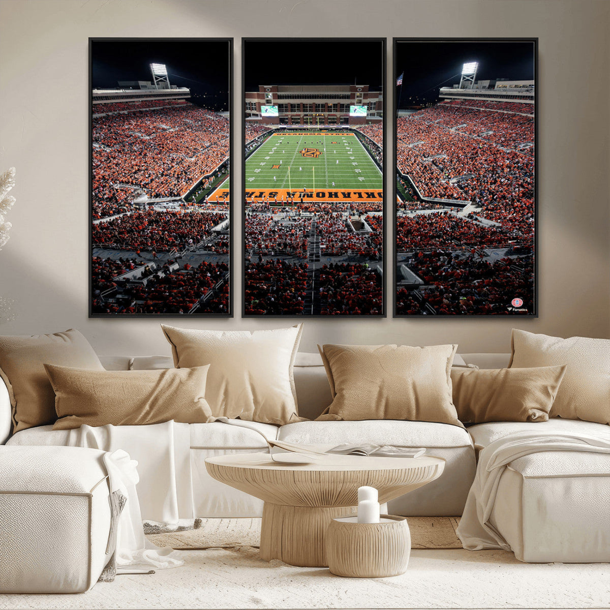 Oklahoma State Cowboys Canvas Print, Football Team Print -