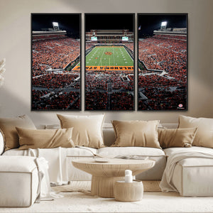 Oklahoma State Cowboys Canvas Print, Football Team Print -