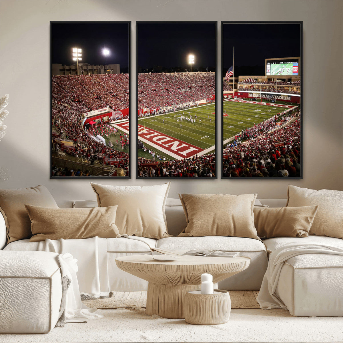 Indiana University Hoosiers Football Team Print Canvas -