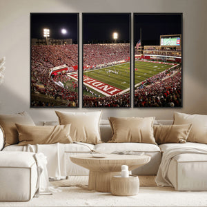 Indiana University Hoosiers Football Team Print Canvas -