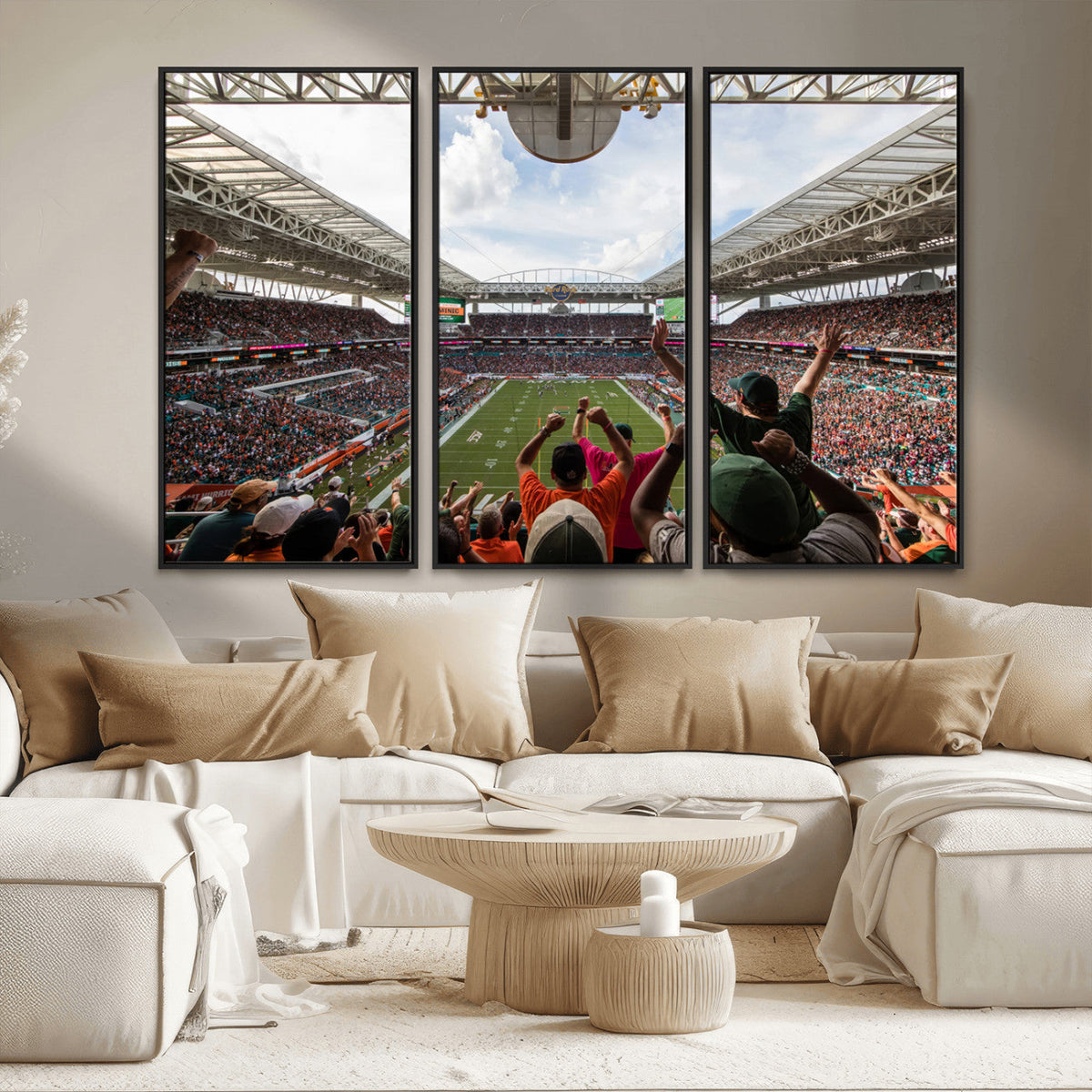 Miami Hurricanes Football Team Wall Art Print - Miami Hard