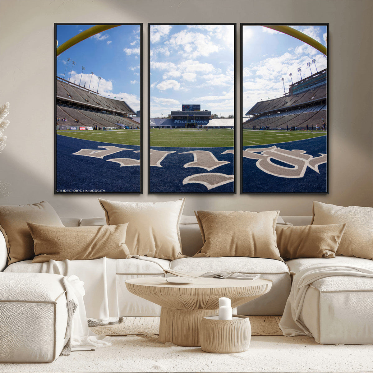 Rice University Owls Football Team Print - Houston Rice
