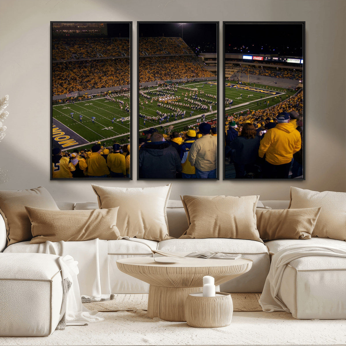West Virginia Uni Mountaineers Football Team Print - Milan