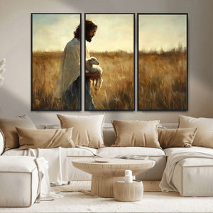 Jesus the Good Shepherd Wall Art Canvas Print -