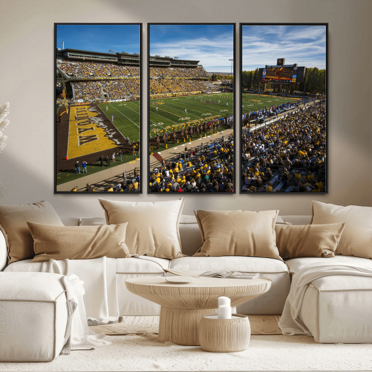 University of Wyoming Cowboys Football Team Print - Laramie