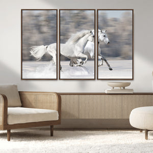The White Horses Wall Art, Framed White Horses Wall Art