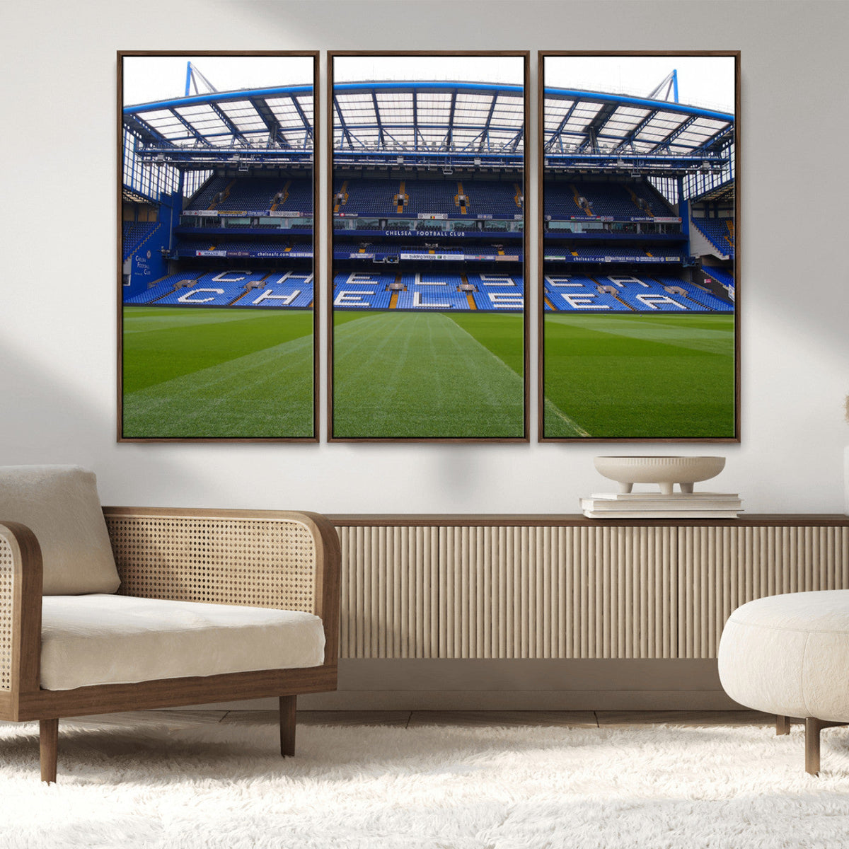 Chelsea FC Soccer Team Print - Stamford Bridge Stadium Wall