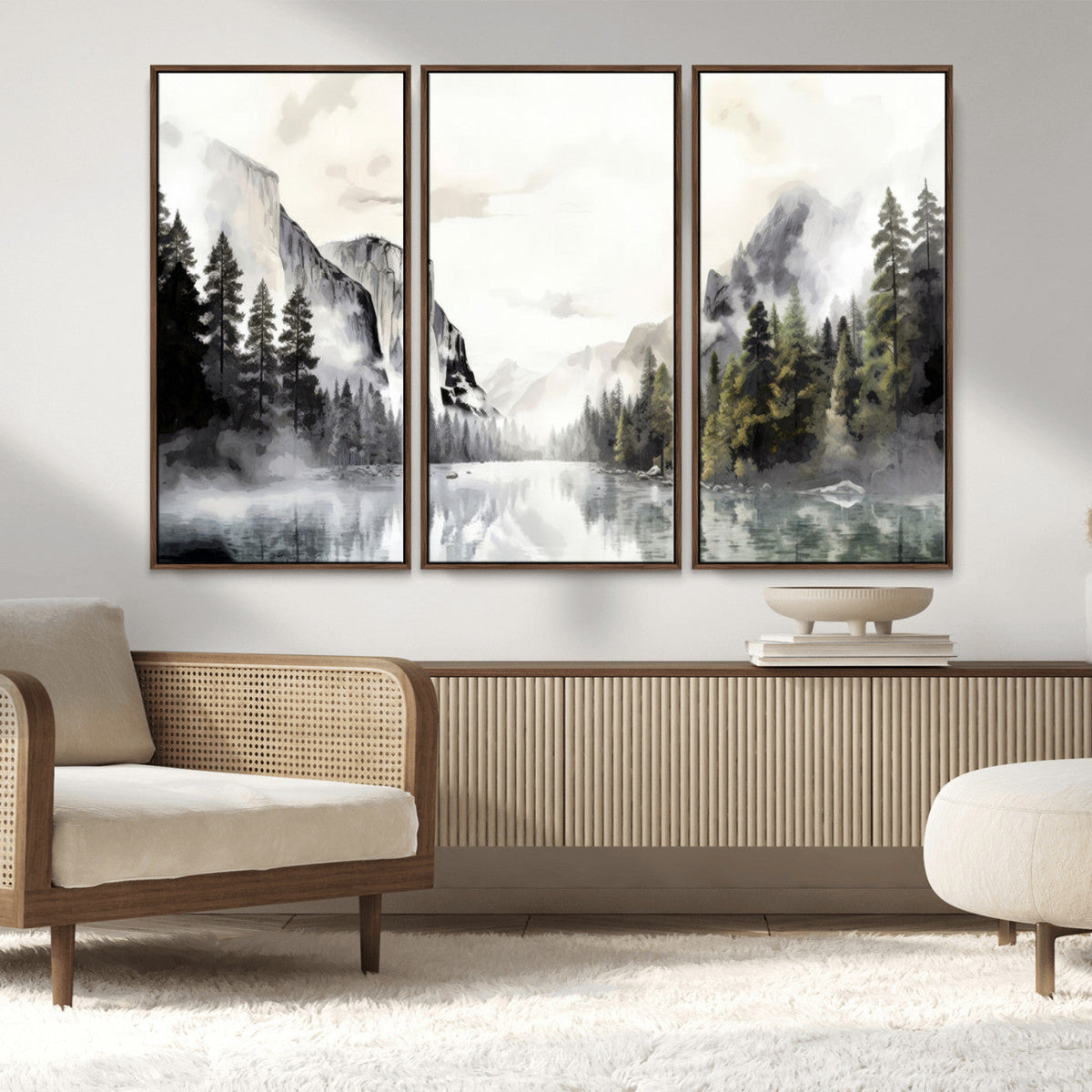 Yosemite Valley Wall Art Canvas Print – Framed and Ready to