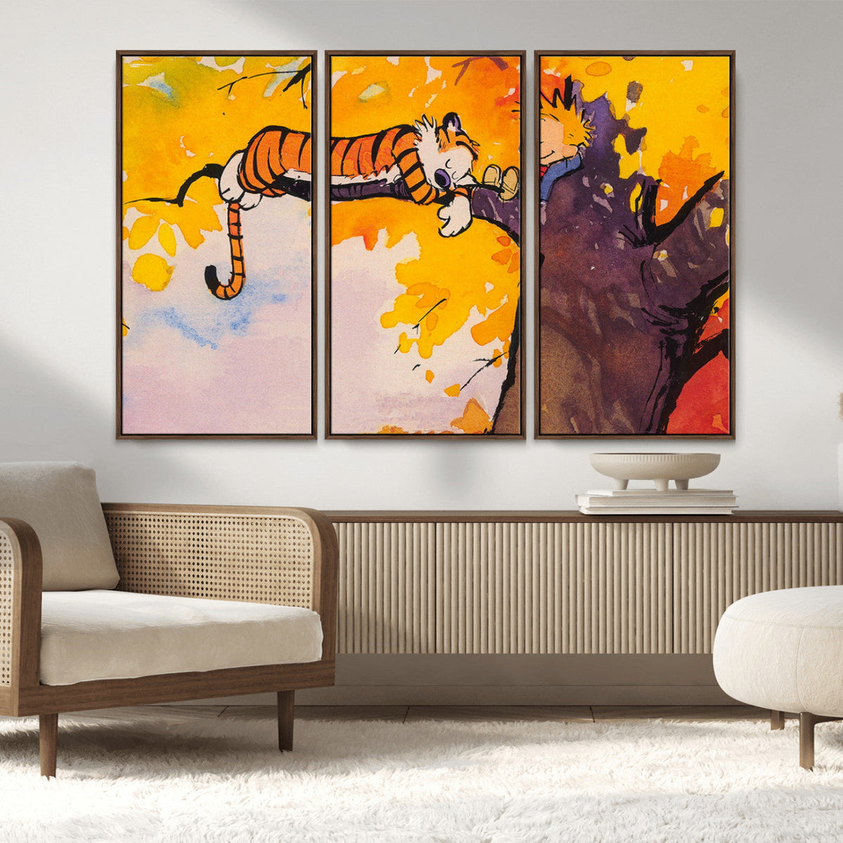 High-Quality Giclee Canvas Print – Framed Calvin Wall Art