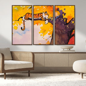 High-Quality Giclee Canvas Print – Framed Calvin Wall Art