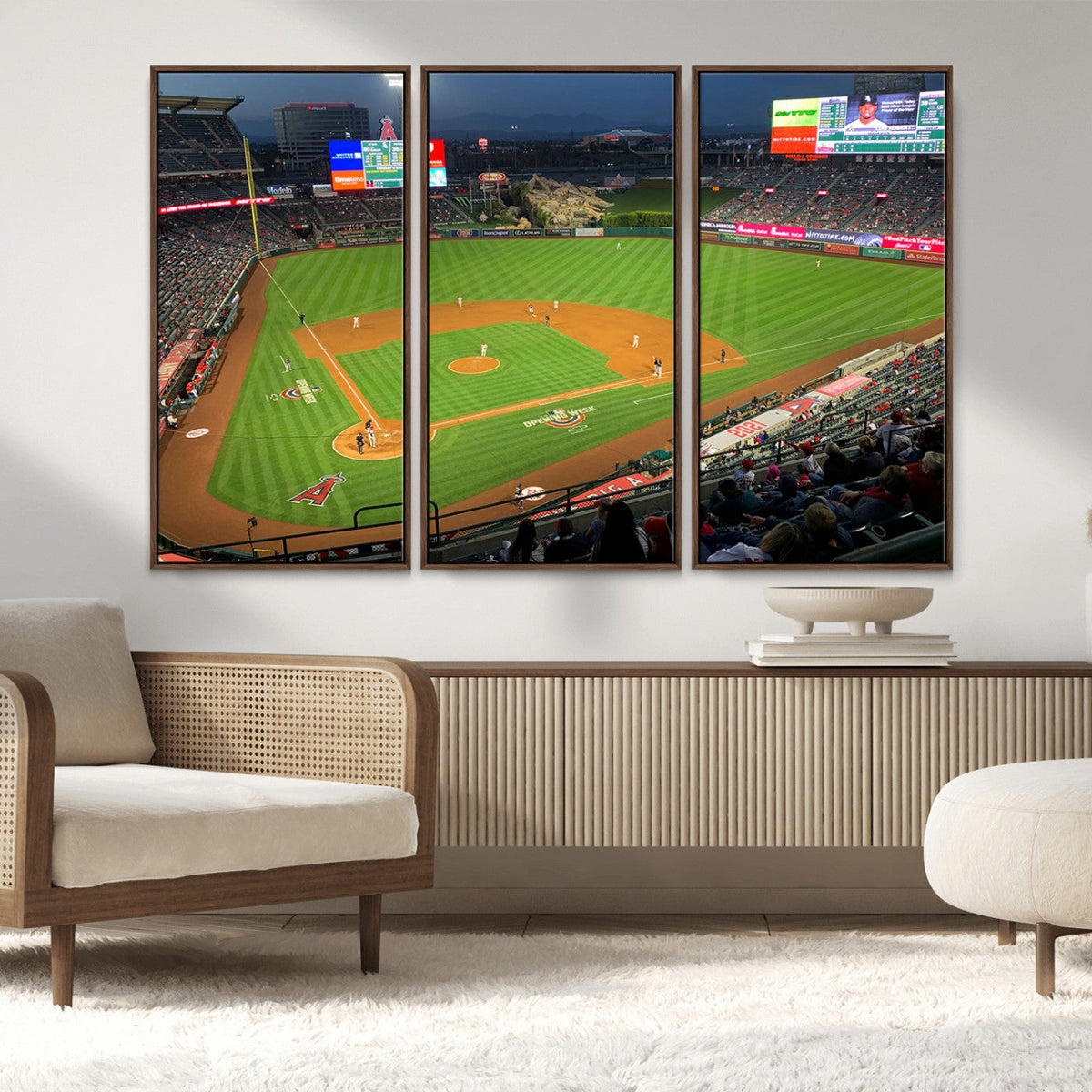 Angel Stadium Aerial Canvas Print – Los Angeles Angels