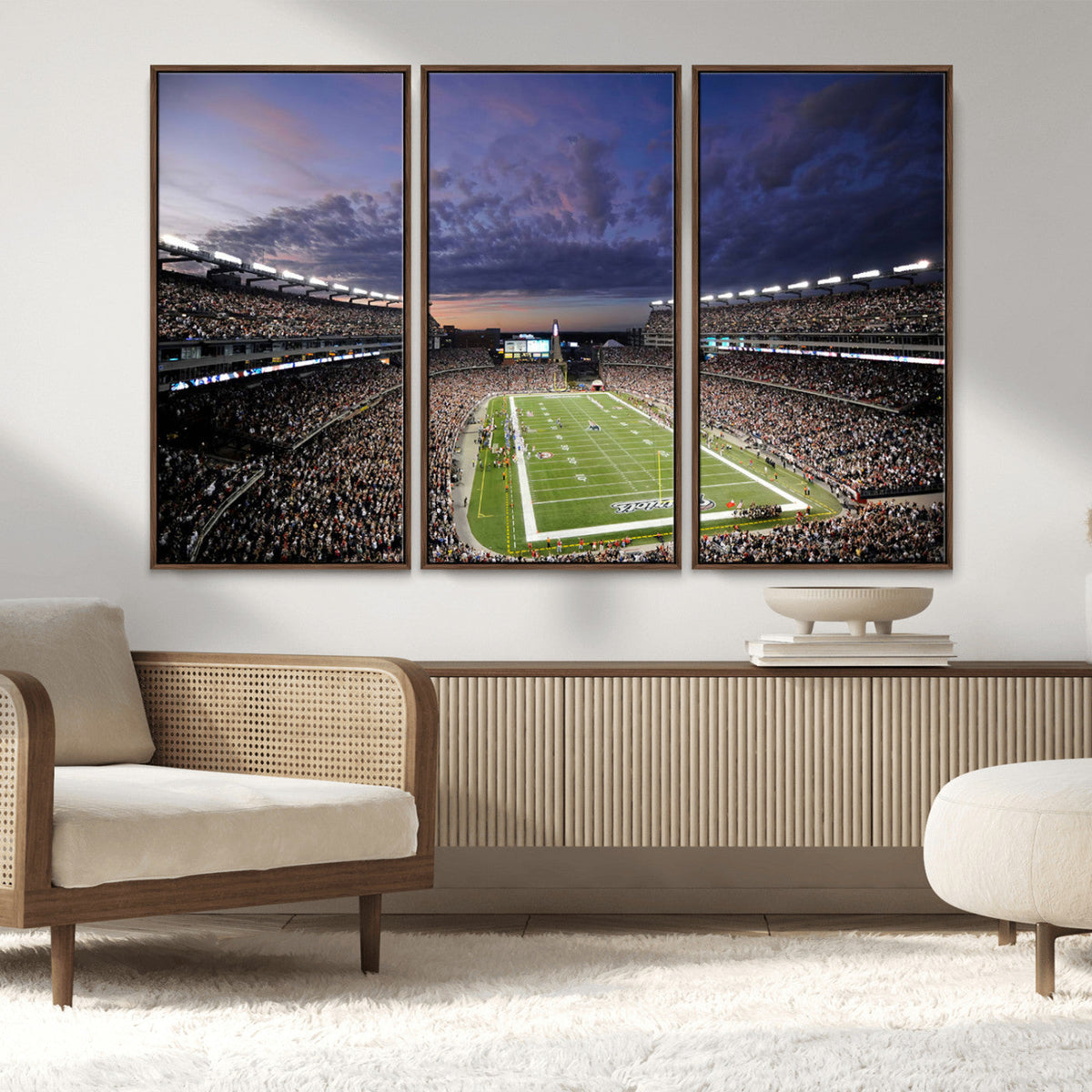 New England Patriots Football Team Print - Foxborough