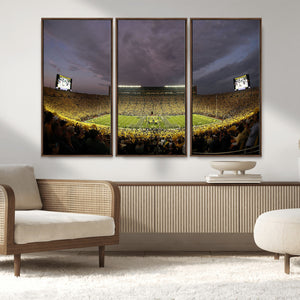 Michigan Wolverines Print - Michigan Stadium Wall Art Canvas