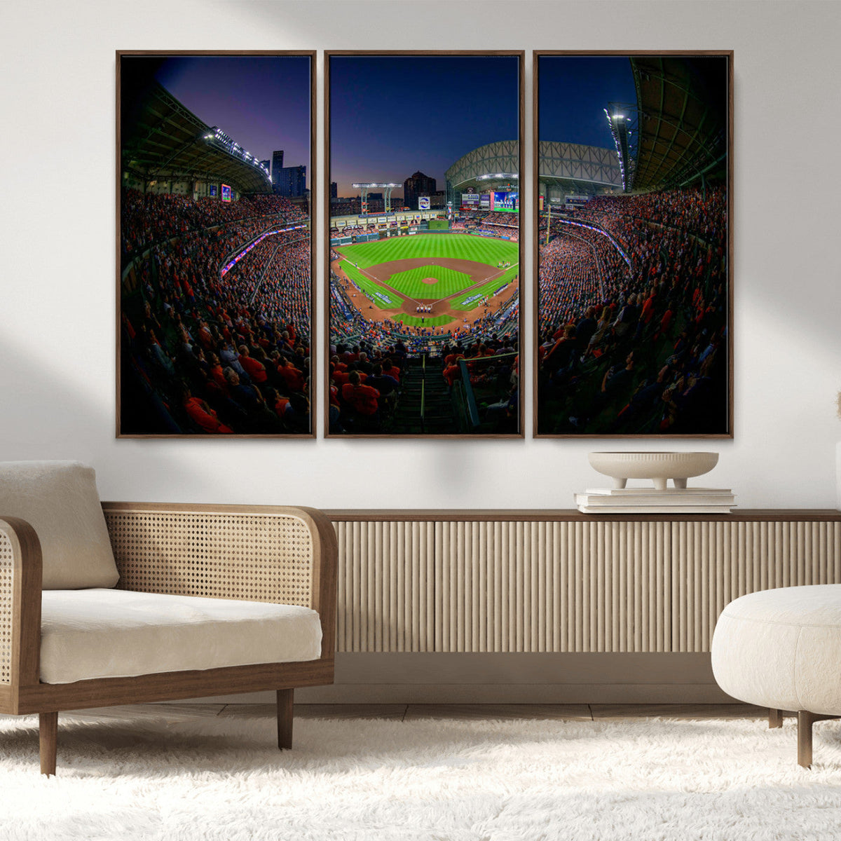 Houston Astros Baseball Print Canvas - Houston Minute Maid