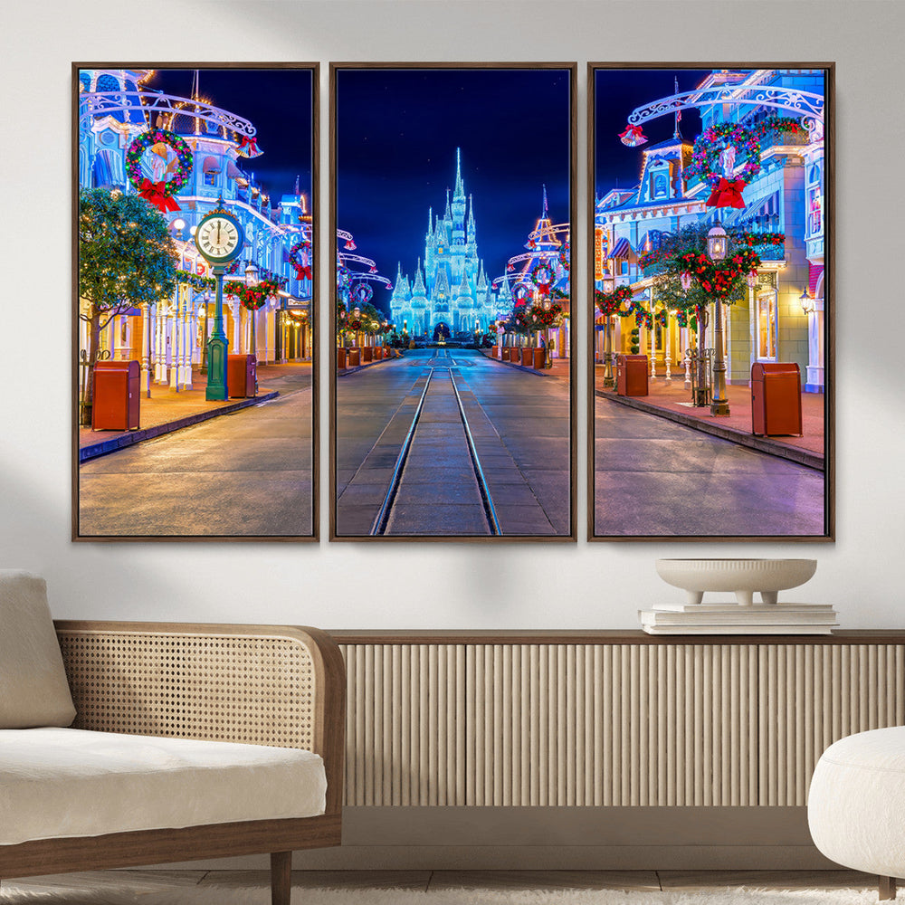 Disney Wall Art | Castle Large Wall Art Disney Magic Kingdom