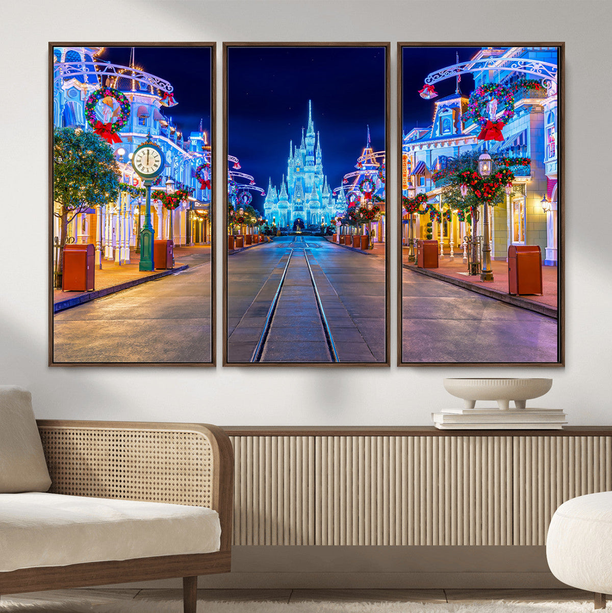 Disney Wall Art | Castle Large Wall Art Disney Magic Kingdom