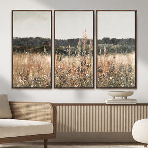 Rustic Field Landscape Wall Art Print, Giclee Canvas Wall