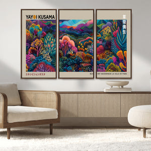 Framed Japanese 1986 Wall Art Print, Yayoi Kusama 1986 Wall