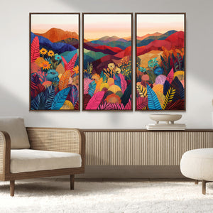 YAYOI KUSAMA Abstract Print - Landscape Canvas Wall Art
