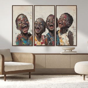 Shai Yossef Print - Joyful Childhood Canvas Wall Art -