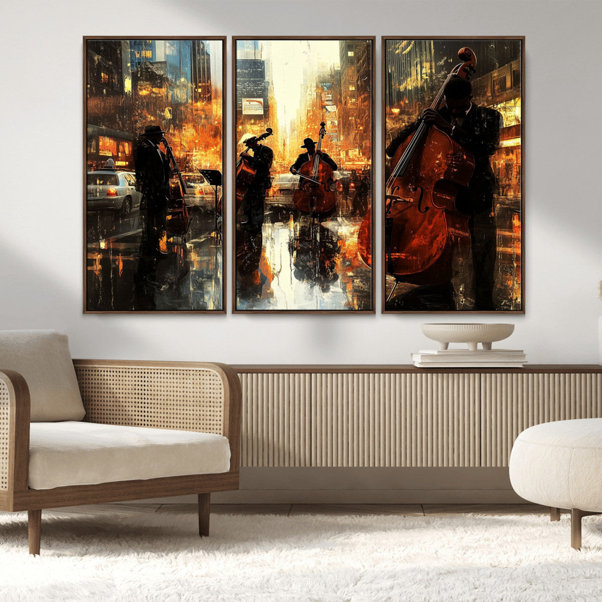 Jazz Wall Art Canvas Print – Colorful Musical Instrument