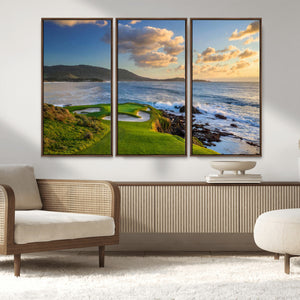 Pebble Beach Golf Links Wall Art Canvas Print – Iconic