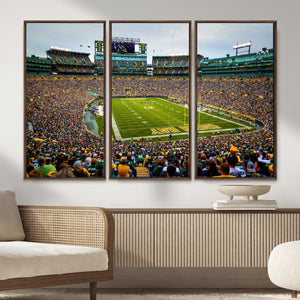 Green Bay Packers Lambeau Field Stadium Wall Art Canvas