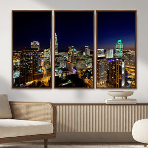 Atlanta Skyline Wall Art Canvas Print – Modern Cityscape