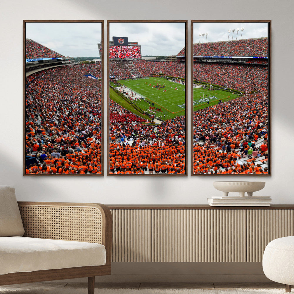 Auburn Stadium Wall Art Canvas Print, Jordan Hare Stadium