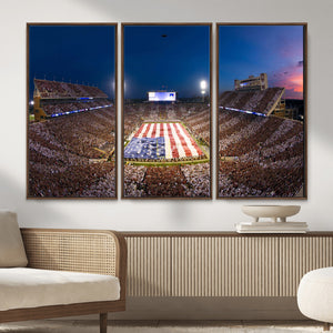 Oklahoma Sooners Memorial Stadium Wall Art Canvas Print,