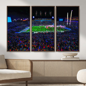 Ole Miss Rebels Vaught Hemingway Stadium Wall Art Canvas