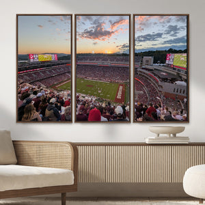 Donald W. Reynolds Razorback Stadium Wall Art Canvas Print –
