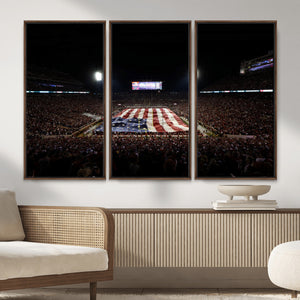Oklahoma Memorial Stadium Wall Art Canvas Print – Oklahoma