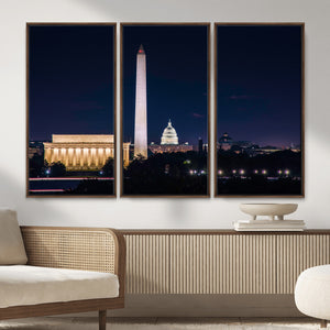 Washington White House Skyline Wall Art Canvas Print –