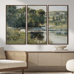 Streamside by Edward Mitchell Bannister Wall Art Canvas
