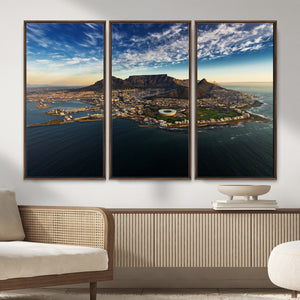 Cape Town Skyline Wall Art Canvas Print – Table Mountain