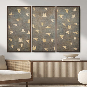 Abstract Birds Wall Art Canvas Print
