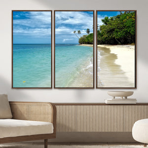 Puerto Rico Beach Paradise Wall Art – Tropical Coastal Print