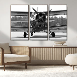 Wall Art Old War Plane Canvas Print