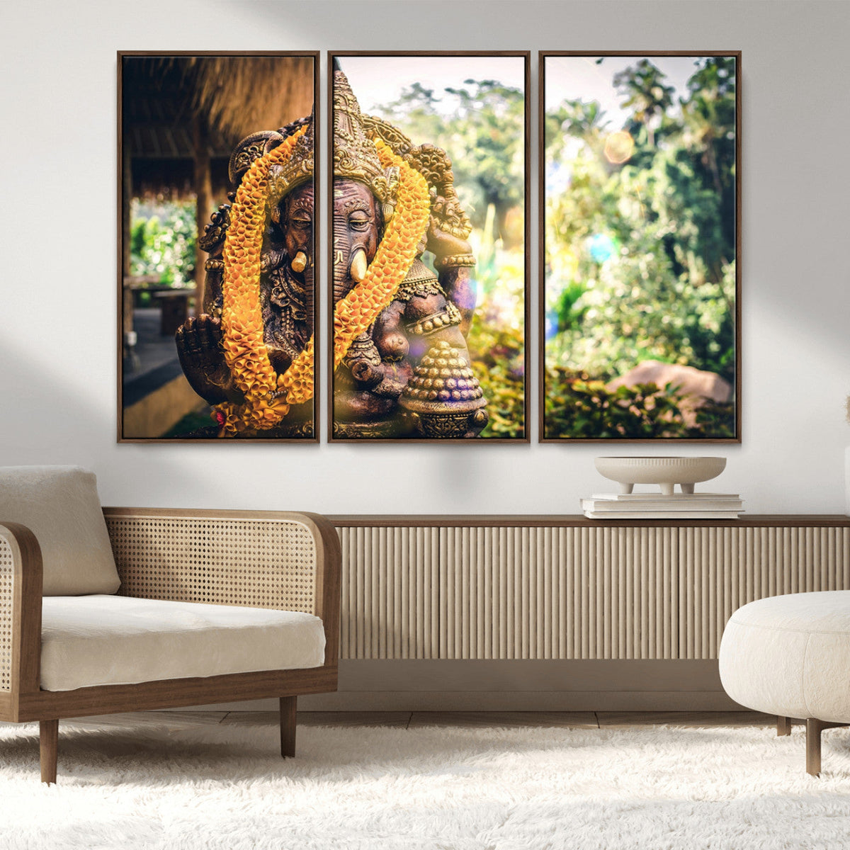 Hinduism Statue Wall Art Canvas Print