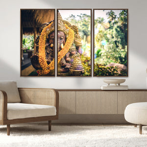 Hinduism Statue Wall Art Canvas Print