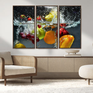 Kithen Vegetables World Wall Art Canvas Print