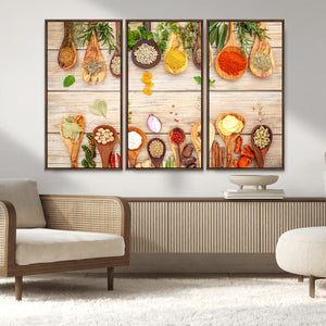 Kitchen Spice on the Table Wall Art, Kitchen Spice Wall Art