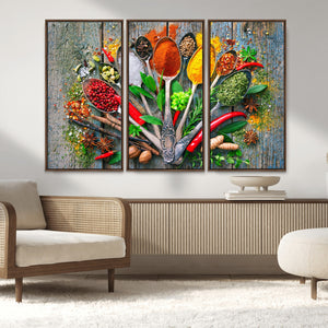 Spoonful of Spices Cooking Wall Art Canvas Print - Vibrant
