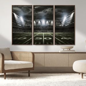 American Football Stadium Wall Art Canvas Print, Stadium