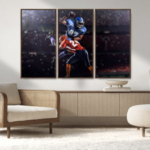 American Football Wall Art Canvas Print, Stadium Sport Wall