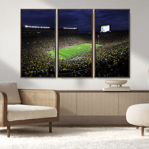 Michigan Wolverines Football Canvas Wall Decor, Football