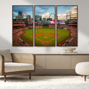 St. Louis Cardinals Baseball Team Print - Busch Stadium Wall